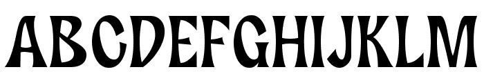 Funky Grim Regular Font UPPERCASE