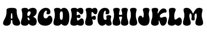 Funky Night Font UPPERCASE