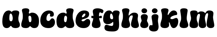 Funky Night Font LOWERCASE