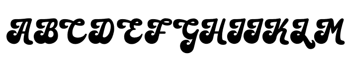 Funky Retro Font UPPERCASE