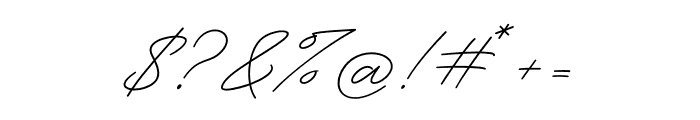Funky Signature Font OTHER CHARS