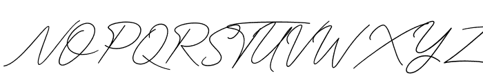 Funky Signature Font UPPERCASE
