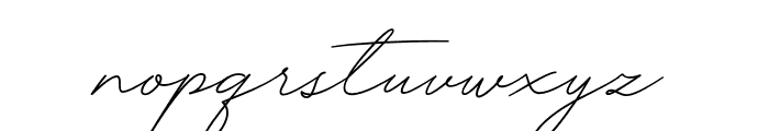 Funky Signature Font LOWERCASE