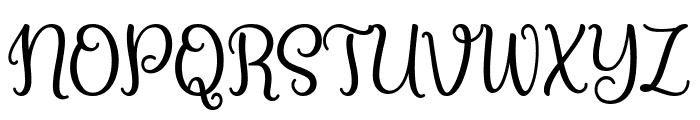 Funky Swirly Font UPPERCASE