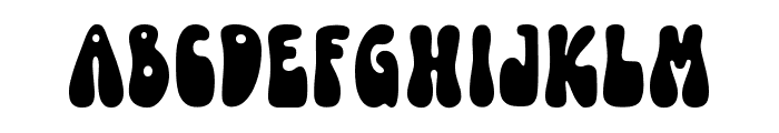 Funky Yard Solid Font UPPERCASE