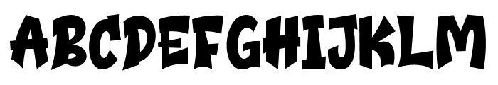 FunkyDream-Regular Font UPPERCASE