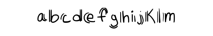 Funlines Regular Font LOWERCASE