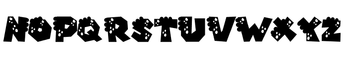 Funny Dinosaur Font Font UPPERCASE