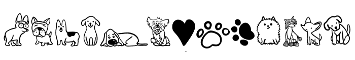 Funny Dog Font UPPERCASE