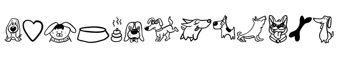 Funny Dog Font LOWERCASE