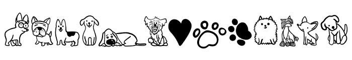 Funny Dog Font LOWERCASE