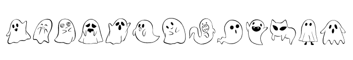 Funny-Ghost Font UPPERCASE