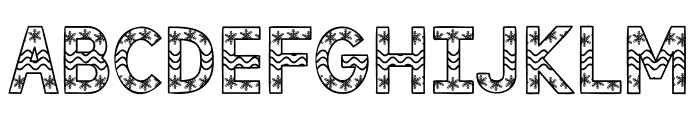 Funny Snowflake Font LOWERCASE
