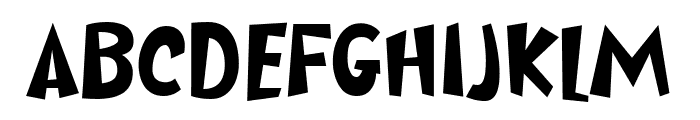 Funny Thief Font UPPERCASE