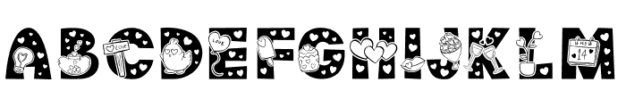 Funny-Valentine Font LOWERCASE