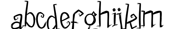 Funny Witches Font LOWERCASE