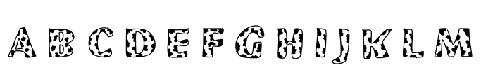 FunnyCow Font UPPERCASE