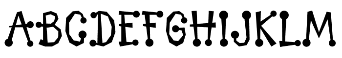 FunnyDot Font UPPERCASE