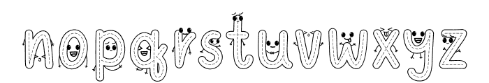 FunnyFaceTracing Font LOWERCASE