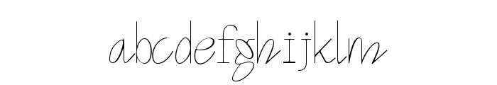 Funtique Thin Font LOWERCASE