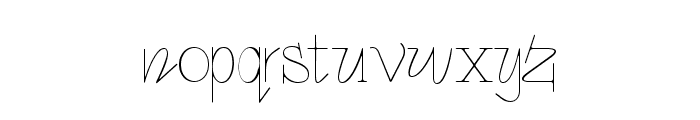 Funtique Thin Font LOWERCASE