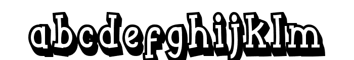 Funyard-Shadow Font LOWERCASE