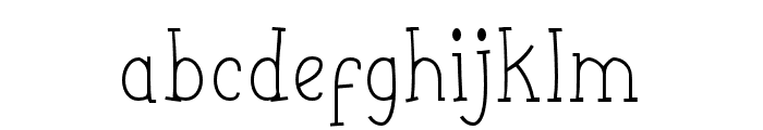 Funyard-Thin Font LOWERCASE