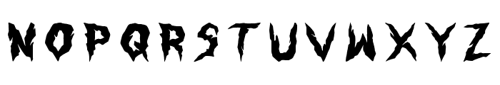 Furious Night Font UPPERCASE