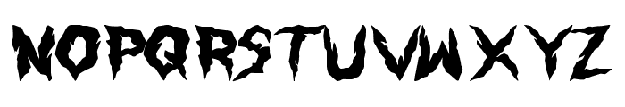 Furious Night Font LOWERCASE