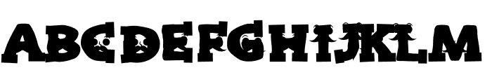 Furry Father CF Font UPPERCASE