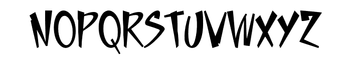 FushijinRegular Font LOWERCASE