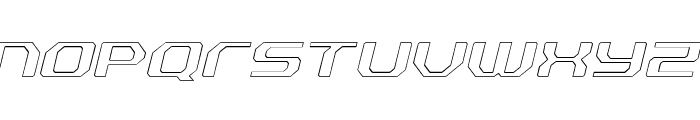 Fussion-ItalicLine Font LOWERCASE