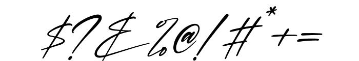 Futerdam Knight Italic Font OTHER CHARS