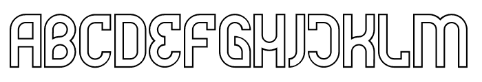 Futrons Outline Font LOWERCASE