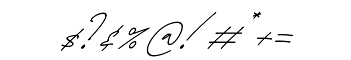 Futturistica Signature Italic Font OTHER CHARS