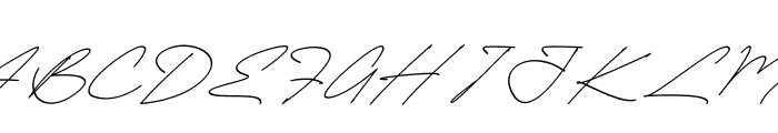 Futturistica Signature Italic Font UPPERCASE