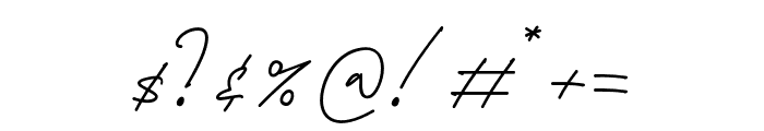 Futturistica Signature Regular Font OTHER CHARS