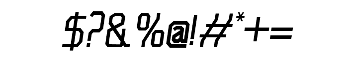 Futurama Italic Font OTHER CHARS