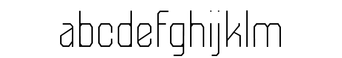 Futurama Light Semi Condensed Font LOWERCASE
