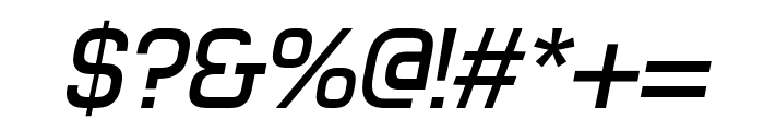 Futurette DemiBold Oblique Font OTHER CHARS