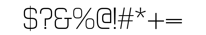 Futurette-ExtraLight Font OTHER CHARS