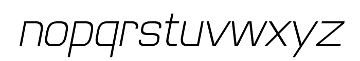 Futurette-ExtraLightOblique Font LOWERCASE