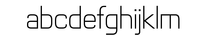 Futurette-ExtraLight Font LOWERCASE