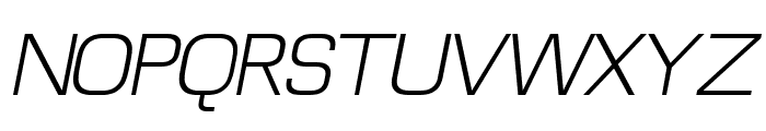 Futurette Light Oblique Font UPPERCASE