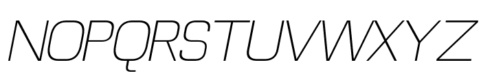 Futurette-ThinItalic Font UPPERCASE