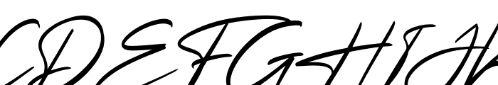 Futuristic Signature Italic Font UPPERCASE