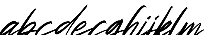Futuristic Signature Italic Font LOWERCASE
