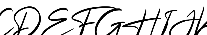 Futuristic Signature Font UPPERCASE