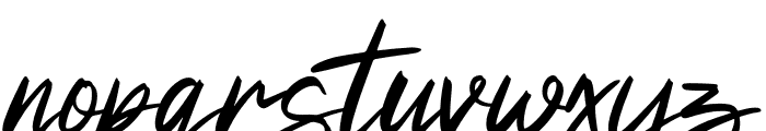 Futuristic Signature Font LOWERCASE