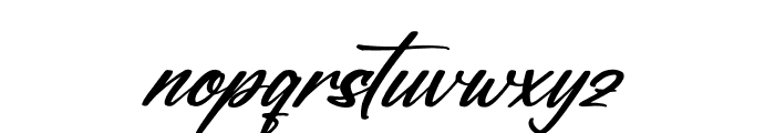 Futuristic Stylish Italic Font LOWERCASE